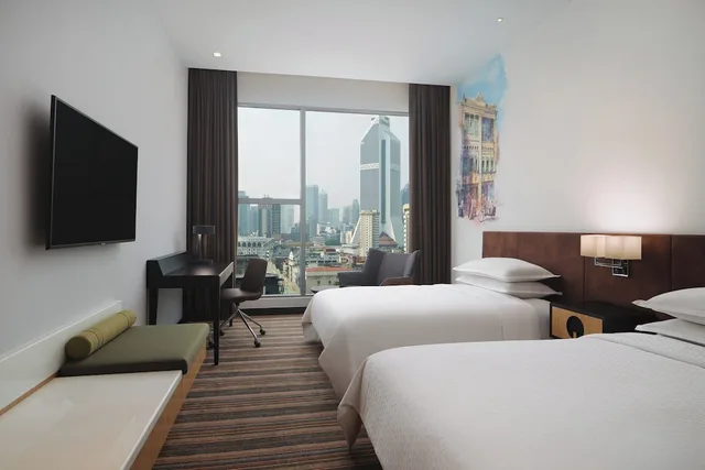 غرفة بسريرين مزدوجين بإطلالة على المدينة، Four Points By Sheraton Kuala Lumpur Chinatown 3/4
