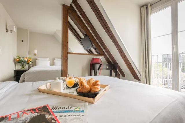 غرفة بسريرين منفصلين، Hotel Beauvoir 1/4