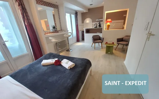استوديو سوبيريور بسرير مزدوج بشرفة، Au Berceau de Bernadette 5/10