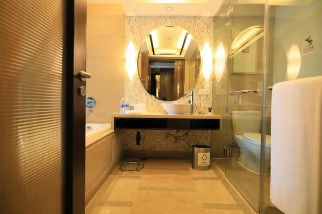غرفة بسريرين مزدوجين بإطلالة على الحديقة، Four Points By Sheraton Beijing Haidian Hotel Serviced Apartments 8/8