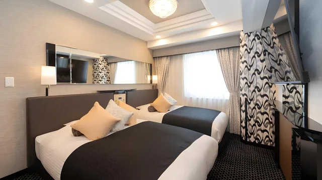 غرفة قياسية بسريرين منفصلين، APA Hotel Namba Shinsaibashi Higashi 2/2