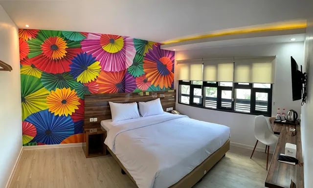 غرفة ديلوكس بسرير مزدوج، Rid's Hotel Palembang 2/2