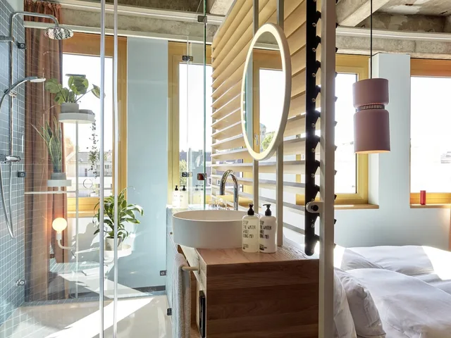 غرفة كبيرة بسريرين مزدوجين، 25hours Hotel The Circle 8/9