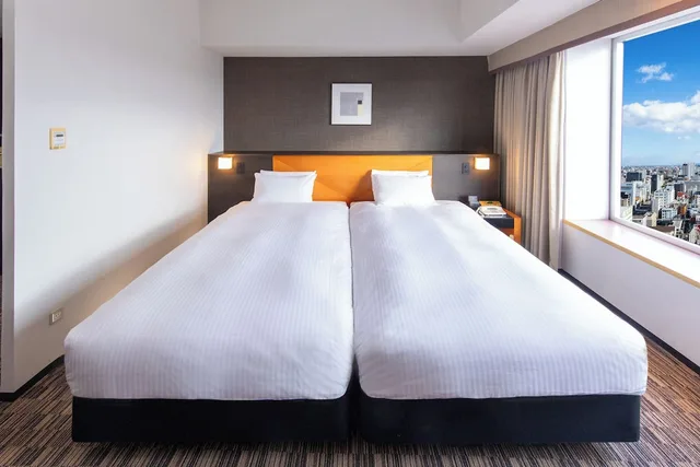 غرفة قياسية بسريرين منفصلين للمدخنين، Hotel Nikko Oita Oasis Tower 2/6