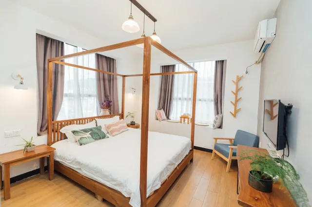 غرفة كومفورت بسرير كينج بغرفة نوم واحدة، Zhang Jiajie Zhijue Art Hotel 4/7