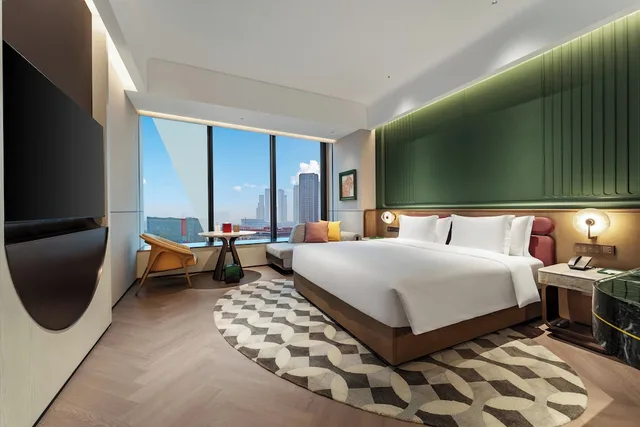 غرفة بريميوم بسرير كينج، Hotel Indigo Chengdu Financial City by IHG 2/7