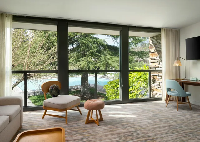 جناح بسرير كينج بإطلالة على المسبح بغرفة نوم واحدة، Flamingo Resort & Spa Santa Rosa Sonoma, Tapestry by Hilton 3/3