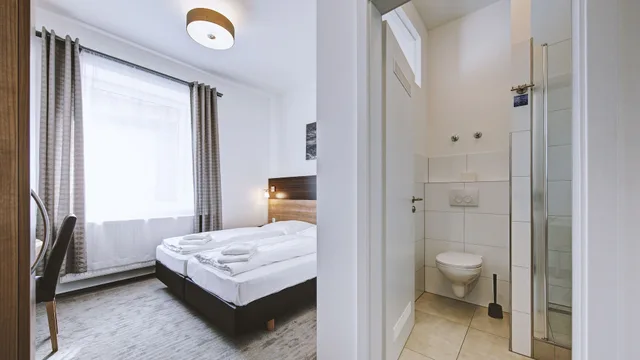 غرفة قياسية بسرير مزدوج، Boutique Hotel Kronenstuben 2/5