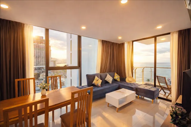 شقة بسريرين كوين بشرفة بغرفتي نوم، Holi Beach Apartments 2/2