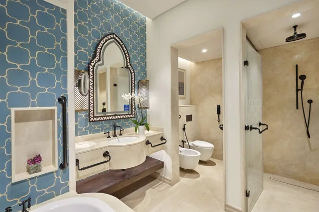 2 Bedrooms, Arabian, Village, Apartment, King Bed، Hilton Salwa Beach Resort & Villas 3/4