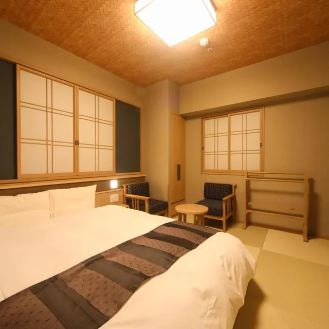 غرفة سوبيريور بسرير مزدوج بأرضية تاتامي، Onyado Nono Namba Natural Hot Spring 2/10