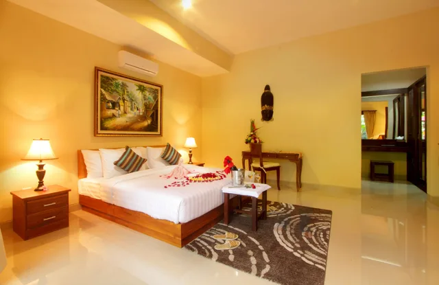 غرفة ديلوكس بسرير كينج، Kadiga Villas Ubud by GenuineHost 4/10