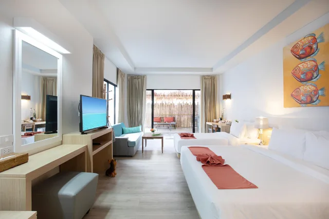 فيلا عائلية بسرير كينج وسرير كوين، Villa Cha Cha Krabi Beachfront Resort 1/1