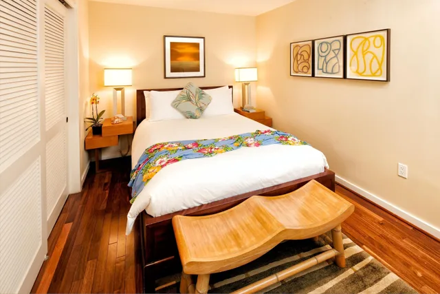 فيلا ديلوكس بسرير كينج وسريرين كوين بإطلالة على الحديقة مع أريكة، Ocean Villas At Turtle Bay 5/10