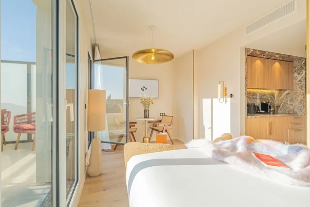 استوديو بريميوم بسرير كوين بشرفة، Yuna Porte Maillot - ApartHotel 10/10