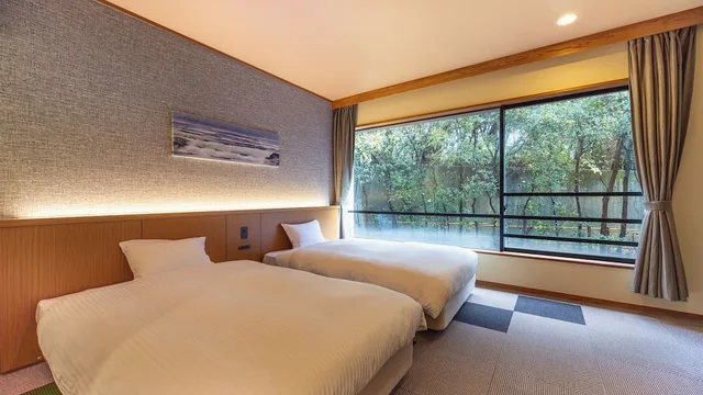 Japanese Western, Standard, Twin Beds, 3 Futon Beds, No Bathroom، Ooedo Onsen Monogatari Shima Saichoraku 1/3