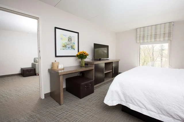 جناح بسرير كينج بغرفة نوم واحدة مع أريكة، Hampton Inn Raynham Taunton Ma 1/3