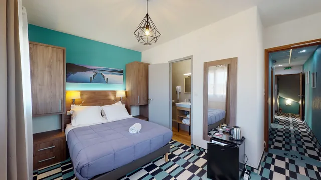 غرفة سوبيريور بسرير كوين، Hotel Les Pieux 7/10