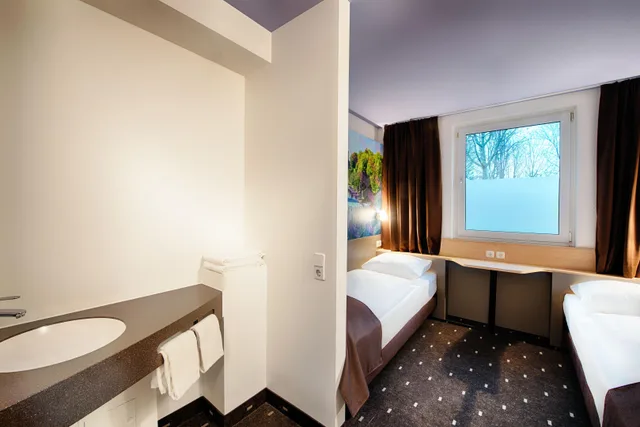 غرفة مفردة بسريرين منفصلين، B B Hotel Kassel Sud 1/1