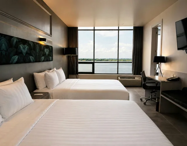 Room, 2 Queen Beds, River Front, Premium Floor، DoubleTree by Hilton Guayaquil 3/8