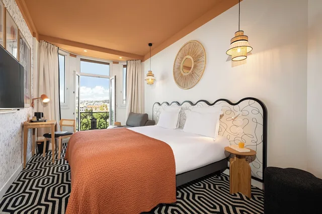 غرفة سوبيريور بسرير كوين بإطلالة على البحر، Hotel Albert 1er Nice 2/7