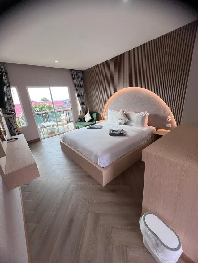 غرفة ديلوكس بسرير مزدوج بإطلالة على المسبح، Bee Orchid Pool Villa 1/1