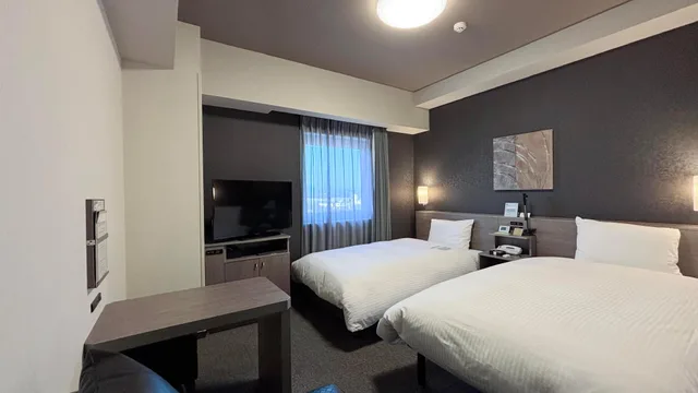 غرفة كومفورت بسريرين منفصلين بإطلالة على المدينة، Hotel Route Inn Masuda 1/1