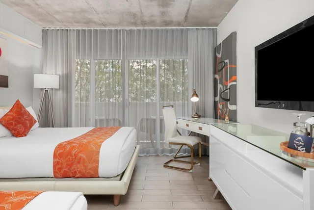 غرفة ديلوكس بسرير مزدوج بشرفة، Riviera Suites South Beach 4/10