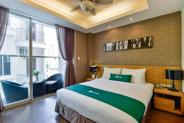 غرفة ديلوكس بسرير كوين بإطلالة على المدينة بشرفة، Aha Boutique Ben Thanh Hotel 7/10