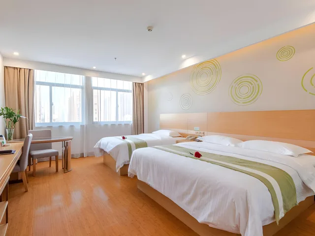 غرفة عائلية بسرير كينج وسرير فردي، GreenTree Inn Hefei Binhu New District Ziyun Road and Qingtan Road Jianghuai Car Factory 2/2