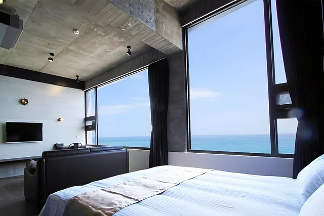 غرفة بانورامية بسرير كينج بإطلالة على البحر، Guesthouse Ocean View 1/1