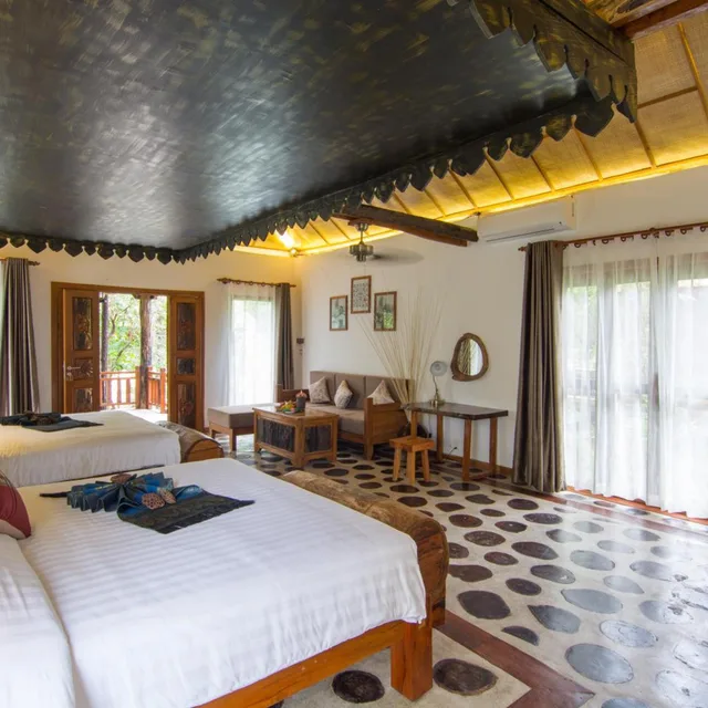 Private, 2 Rooms, Family, Lodge, Villa، Bong Thom Forest Lodge 8/10