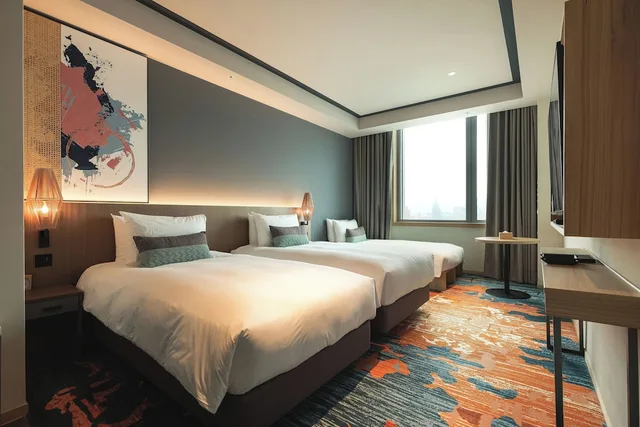 غرفة ثلاثية ركنية بسريرين منفصلين مع أريكة، Solaria Nishitetsu Hotel Taipei Ximen 4/6