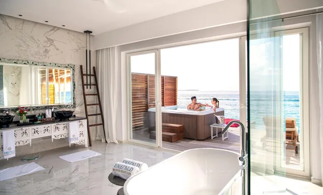 Water Villa, Jetted Tub, Emerald Maldives Resort & Spa 4/6