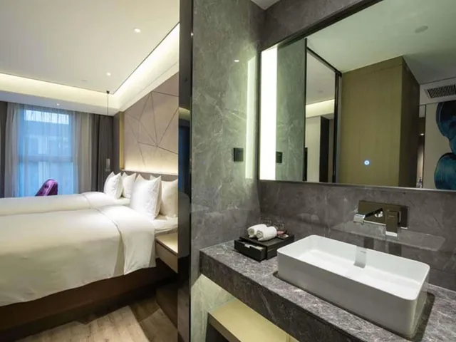 غرفة ديلوكس بسريرين منفصلين، Mercure Xining Haihu CBD 7/8