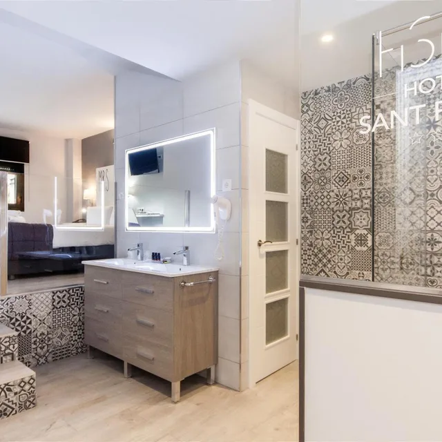 غرفة قياسية بسرير كوين، Hotel Sant Pere II 9/9