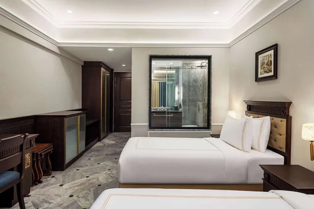 غرفة ديلوكس بسريرين منفصلين بإطلالة على المسبح، Ramada by Wyndham Goa Vagator 1/3