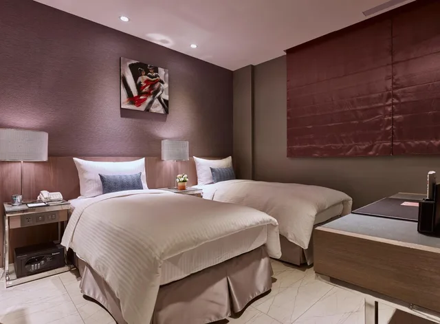 Adjoining, Twin Beds، Beauty Hotels Taipei - Hotel B7 Journey 2/4