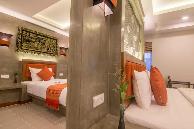 Connecting, Family Suite, 2 King Beds, Single Bed, Chhaylong Angkor Boutique Hotel 3/6
