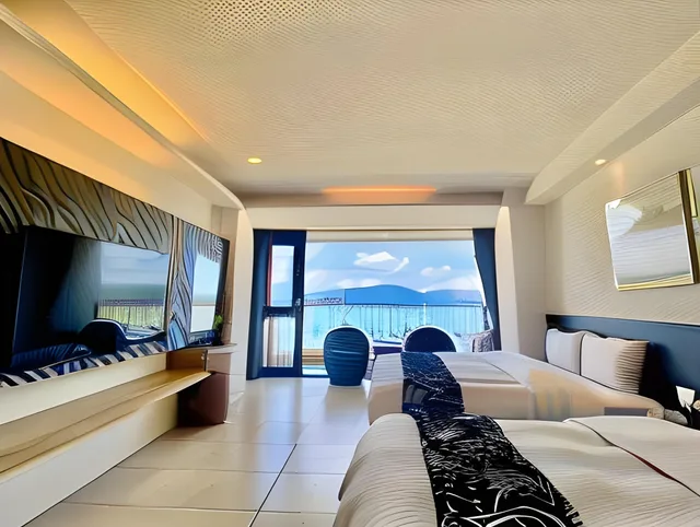 غرفة رباعية بإطلالة على البحيرة، Ming Yue Hu Hotel 2/2