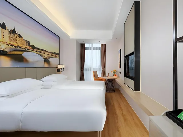 غرفة بزنس بسريرين منفصلين، Vienna International Hotel(Chongqing Airport Shop) 3/10