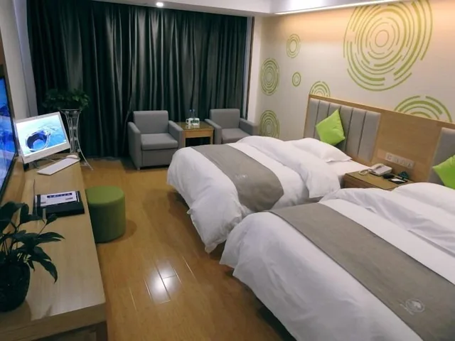 غرفة سوبيريور بسريرين منفصلين، GREENTREE INN HEFEI FEIDONG NEW DISTRICT HUISHANG CITY EXPRESS HOTEL 2/3