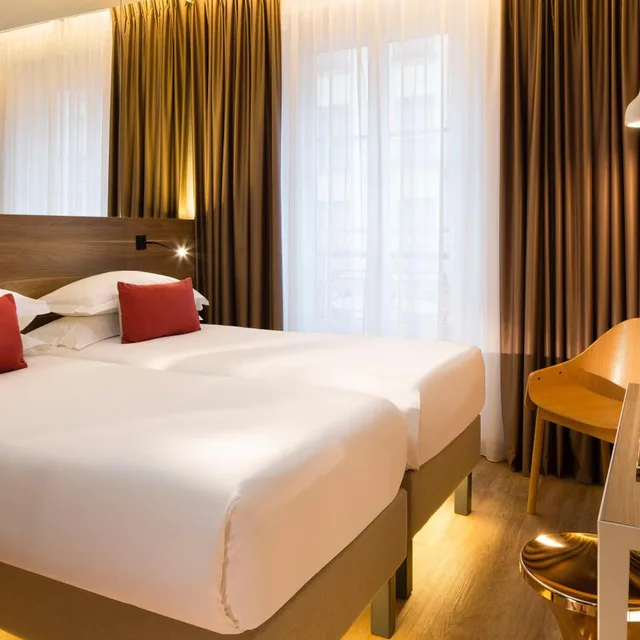 غرفة بسريرين منفصلين، Cler Hotel 1/7