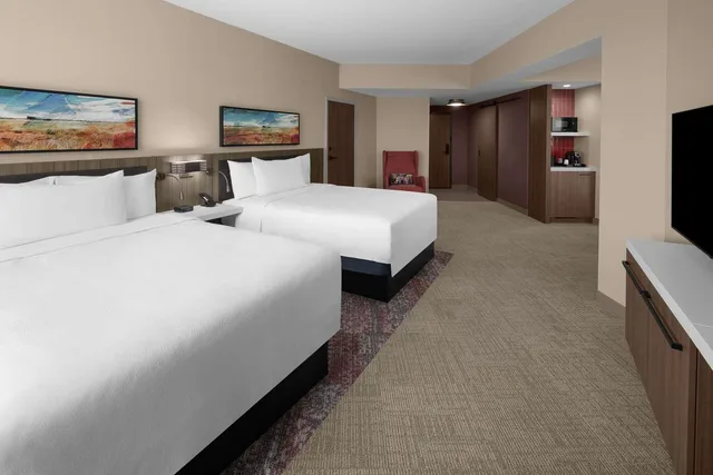 غرفة ديلوكس بسريرين كوين لذوي الإعاقة، Hilton Garden Inn Grand Prairie at EpicCentral 3/4