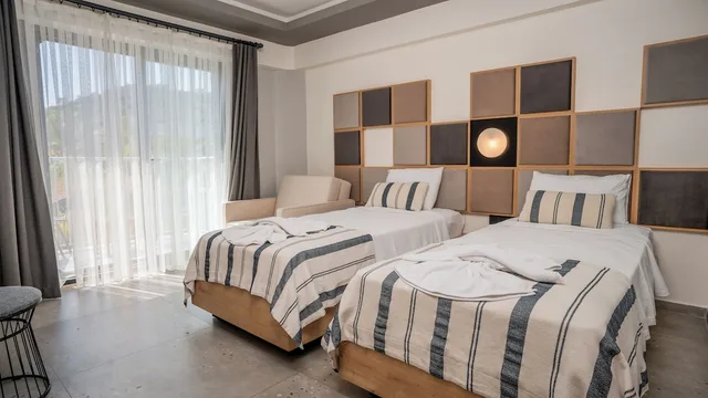 غرفة قياسية بسريرين منفصلين، Blue Star Hotel 2/5