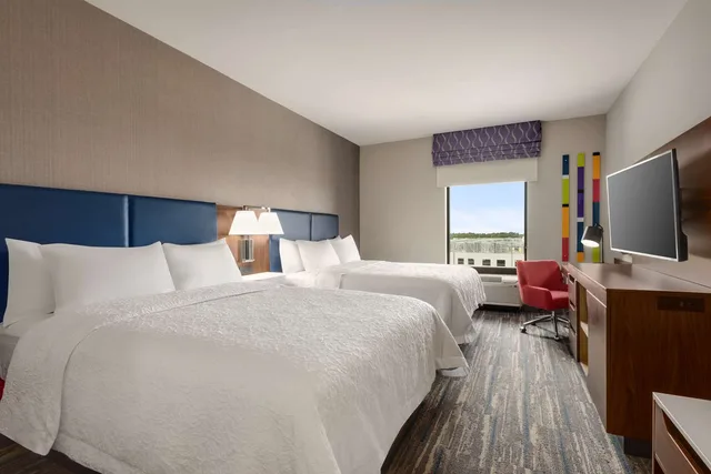 غرفة بسريرين كوين، Hampton Inn Suites Norman Conference Center Area Ok 2/3
