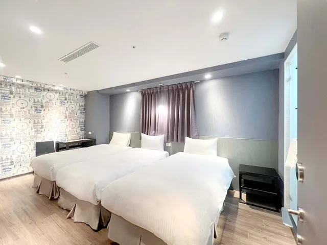 غرفة ديلوكس ثلاثية بثلاثة أسرّة، Le room Hotel Kaifeng Taipei 2/4
