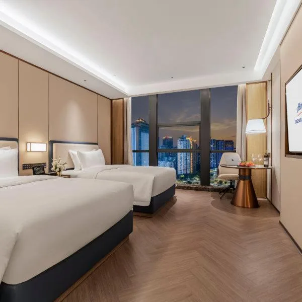 غرفة ديلوكس بسريرين منفصلين، Howard Johnson Jiazhou Business Club Chongqing 1/6