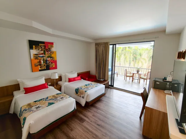 غرفة ديلوكس بسريرين منفصلين بإطلالة على المسبح، Wild Orchid Villa Krabi 1/10