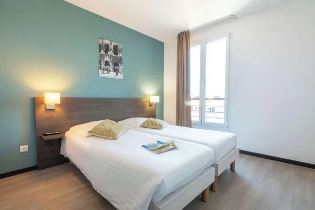شقة بسريرين منفصلين بغرفة نوم واحدة، Comfort Aparthotel Nimes Centre 2/5